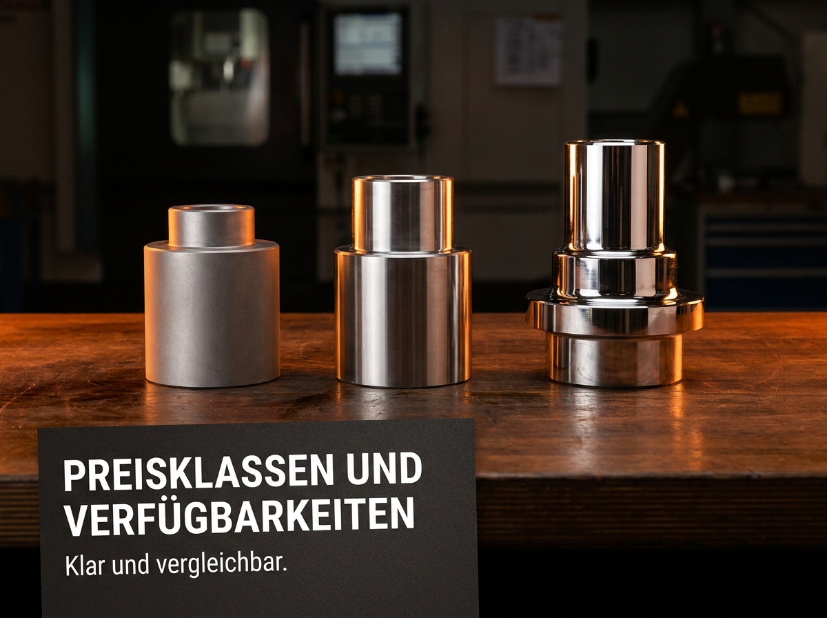Verschiedene Bauteile im Vergleich